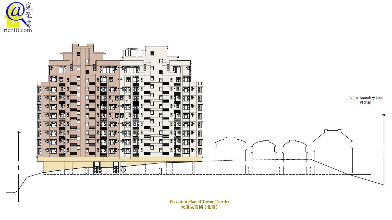 御海園大廈立面圖B