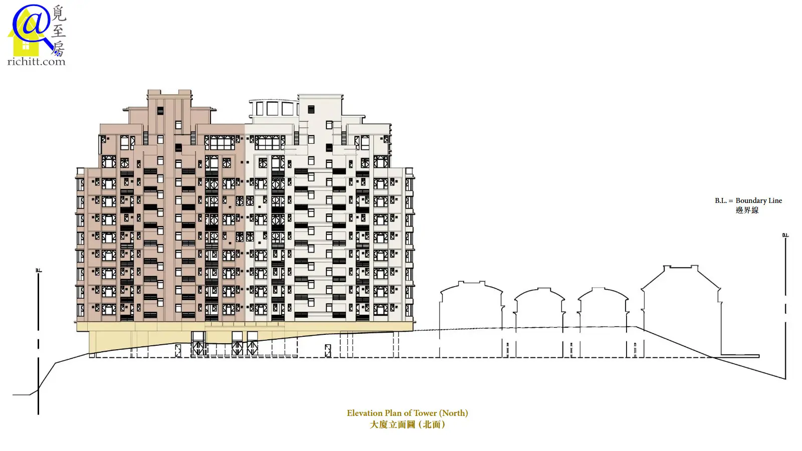 御海園大廈立面圖B