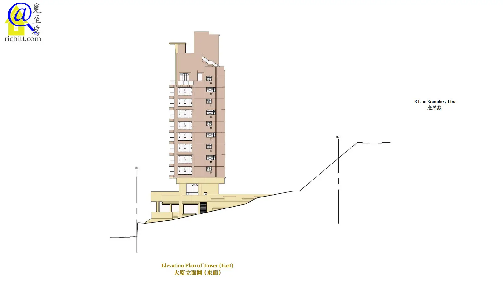 御海園大廈立面圖C