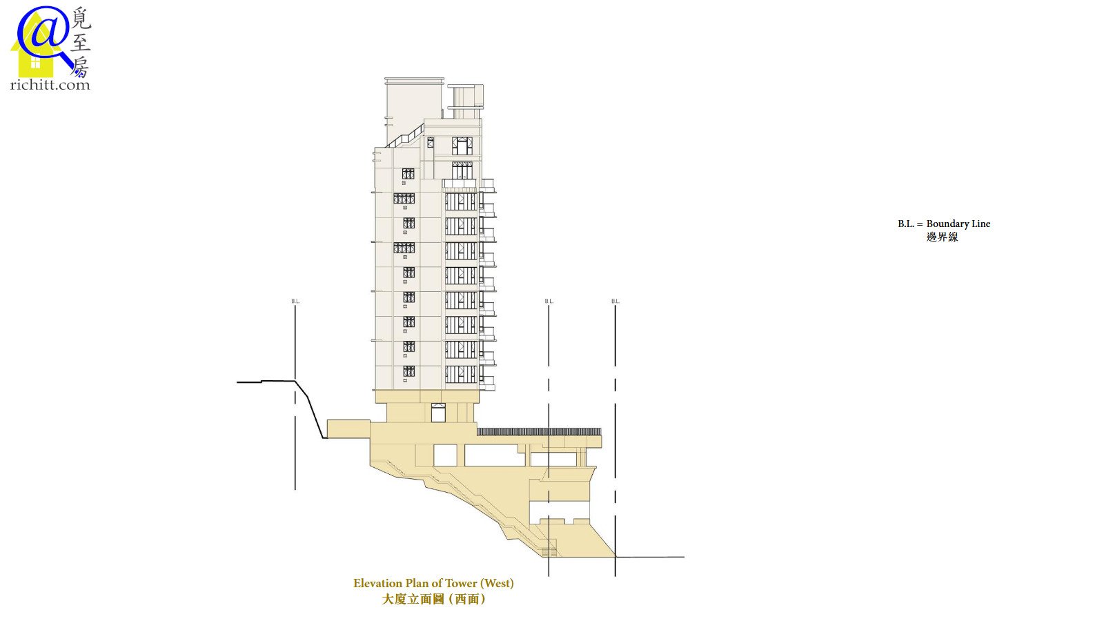 御海園大廈立面圖D