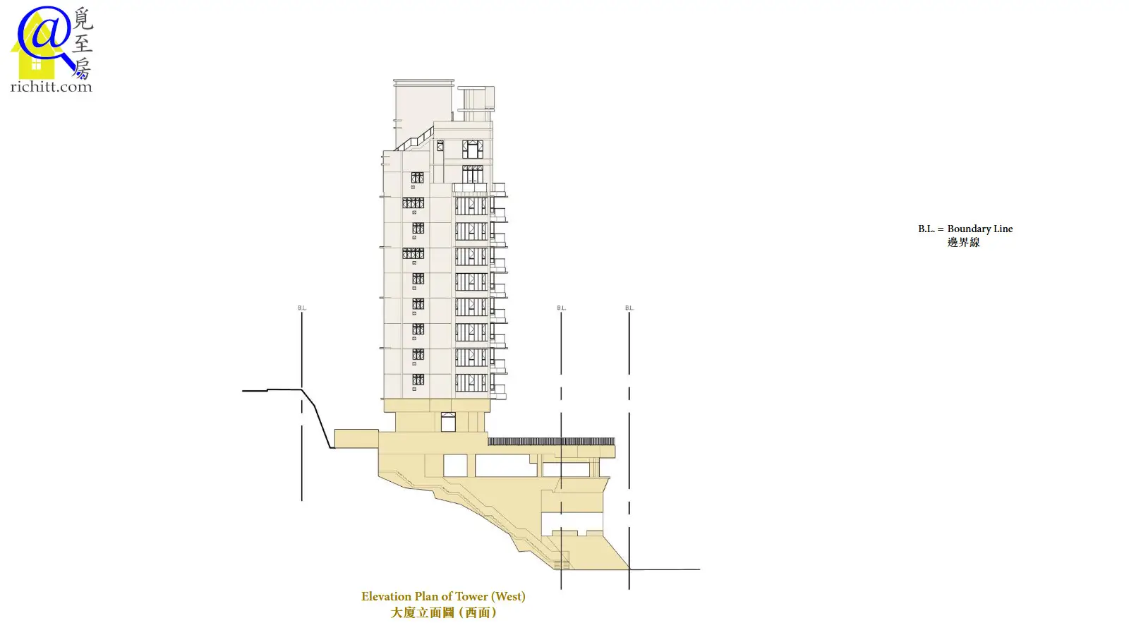 御海園大廈立面圖D