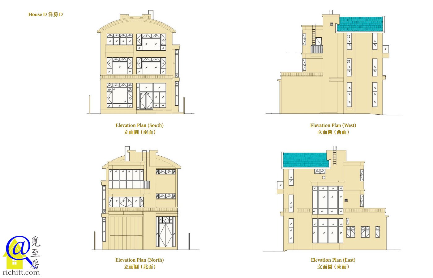 御海園洋房立面圖C